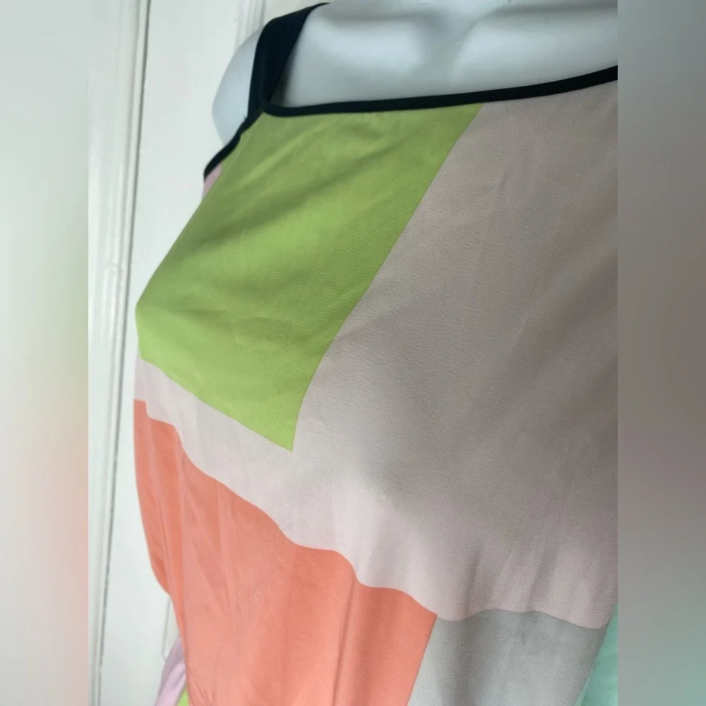 Armani Exchange Asymmetrical Colorblock Dress - Picture 6 of 7